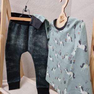 Basic Hose Gr. 110, schwarz/grau, unisex, Sweat