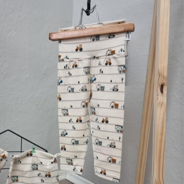 Leggings Baufahrzeuge für Babys und Kinder