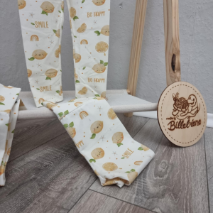 Leggings Zitrone, für Babys- und Kinder, Jersey 95% Baumwolle (Bio), 5 % Elasthan – 86/92, Zitrone