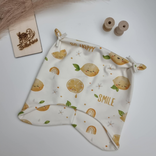 Öhrchenmütze Zitrone KU 39-41 cm