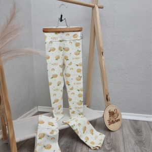 Leggings Zitrone, für Babys- und Kinder, Jersey 95% Baumwolle (Bio), 5 % Elasthan – 98/104, Zitrone