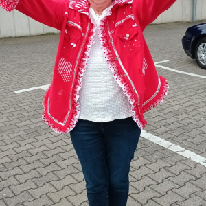 Kundenfoto Karnevalsjacke rot_weiß Freude